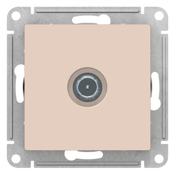 Розетка TV SE AtlasDesign оконечная 1DB, бежевая, механизм - Электрика, НВА - Выключатели и розетки - Розетки - . Магазин оборудования для автономного и резервного электропитания Ekosolar.ru в Пушкино