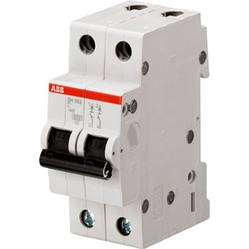 Автоматический выключатель ABB SH202L 2P 16А (С) 4,5kA - Электрика, НВА - Модульное оборудование - Автоматические выключатели - . Магазин оборудования для автономного и резервного электропитания Ekosolar.ru в Пушкино
