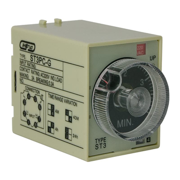Реле времени 220V ST3PC-G (4-24h) Энергия - Электрика, НВА - Реле, автоматизация и управление - Реле времени - . Магазин оборудования для автономного и резервного электропитания Ekosolar.ru в Пушкино