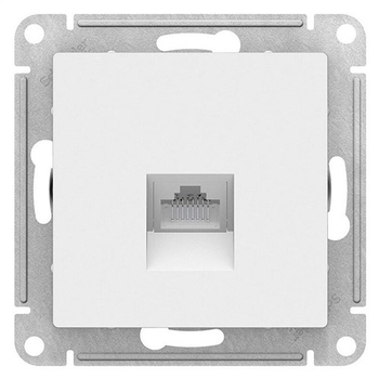 Розетка компьютерная SE AtlasDesign RJ45, белая механизм - Электрика, НВА - Выключатели и розетки - Розетки - . Магазин оборудования для автономного и резервного электропитания Ekosolar.ru в Пушкино