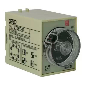 Реле времени 220V ST3PC-G (0.5-4min/40min/4h/24h) Энергия - Электрика, НВА - Реле, автоматизация и управление - Реле времени - . Магазин оборудования для автономного и резервного электропитания Ekosolar.ru в Пушкино