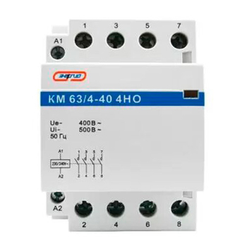 Модульный контактор КМ63/4P 40A 4НО Энергия - Электрика, НВА - Коммутационное оборудование - Контакторы - . Магазин оборудования для автономного и резервного электропитания Ekosolar.ru в Пушкино