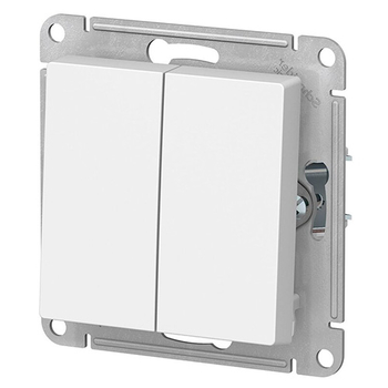 Выключатель Schneider Electric AtlasDesign 2-клавишный сх.5, 10АХ, белый, механизм - Электрика, НВА - Выключатели и розетки - Выключатели - . Магазин оборудования для автономного и резервного электропитания Ekosolar.ru в Пушкино
