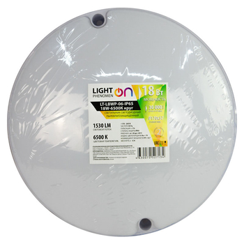 Банник LT-LBWP-06-IP65-18W-6500К LED круглый - Светильники - Для ЖКХ - . Магазин оборудования для автономного и резервного электропитания Ekosolar.ru в Пушкино
