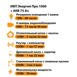 ИБП для котла Энергия Про 1000 + Аккумулятор 75 Ач 12 В (700Вт - 59мин) - ИБП и АКБ - ИБП для котлов - . Магазин оборудования для автономного и резервного электропитания Ekosolar.ru в Пушкино