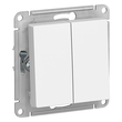 Выключатель Schneider Electric AtlasDesign 2-клавишный сх.5, 10АХ, белый, механизм - Электрика, НВА - Выключатели и розетки - Выключатели - . Магазин оборудования для автономного и резервного электропитания Ekosolar.ru в Пушкино