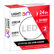 Светильник LightPhenomenON Downlightt LT-TP-DL-06-24W-6500K встраиваемый круглый Ф174 LED с выносным драйвером - Светильники - Светильники DOWNLIGHT - . Магазин оборудования для автономного и резервного электропитания Ekosolar.ru в Пушкино